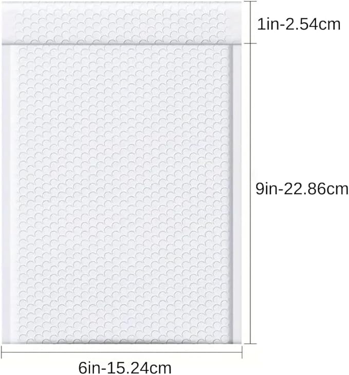 50 PC 6x10 Inches Poly Bubble Mailers Shipping Padded Envelopes Self Seal Waterproof Cushion Envelopes Waterproof Grey #0-6x9" Usable Size