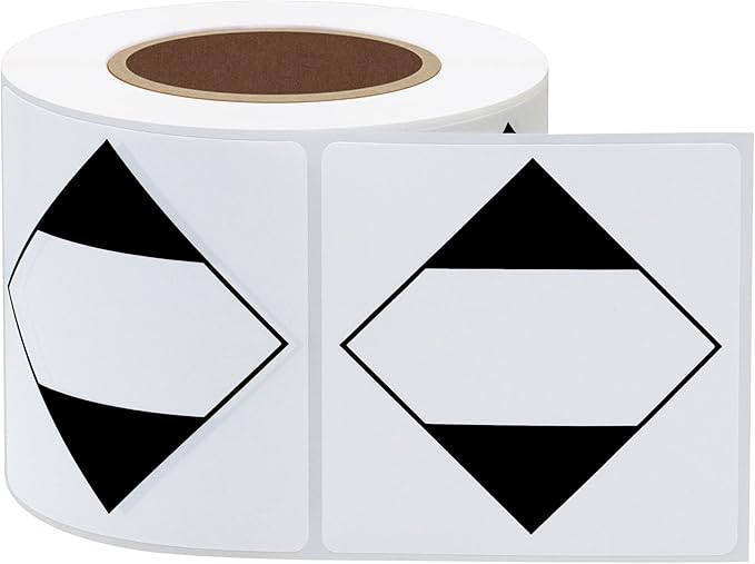 Hybsk 2x2 Inch ORM-D Shipping Labels Diamond Limited Quantity of Dangerous Goods Stickers for Warehouse Handling Transport Shipping Stickers Total 300 Labels Per Roll (2x2 inch)
