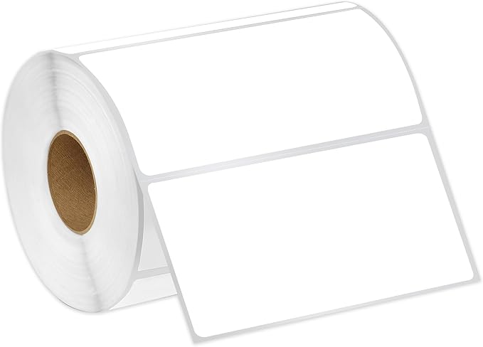 Spartan Industrial - 4" X 2" Direct Thermal Labels (700 Count, 1 Roll) - Inventory Barcode Stickers, SKU Labels, and Shipping Stickers - Compatible with Zebra and Rollo Printers