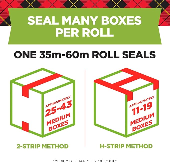 Scotch Sure Start Shipping Packaging Tape, 1.88" x 54.6 yd, Designed for Packing, Shipping and Mailing, Quiet Unwind, No Splitting or Tearing, 3" Core, Clear, 1 Roll (345)