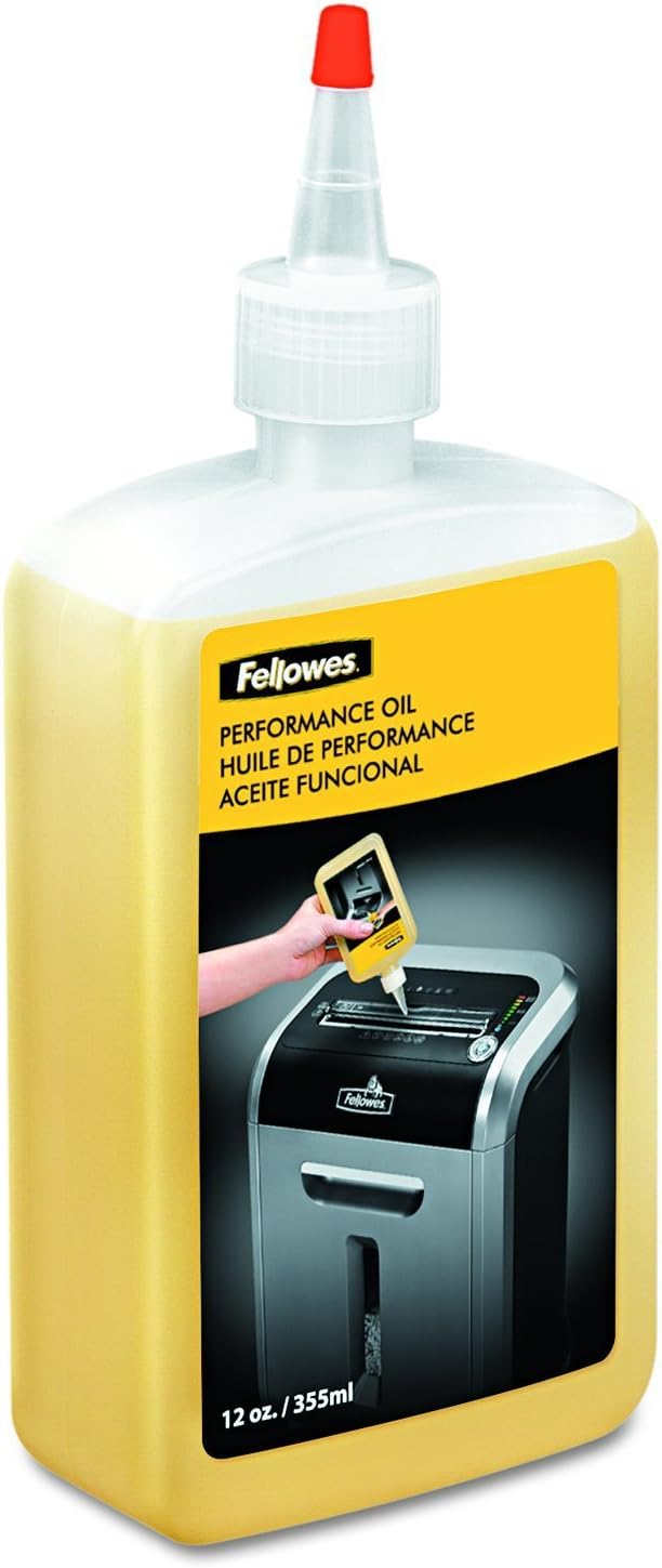 Fellowes Powershred Shredder Oil 12 oz. Bottle and 50 Waste Bags