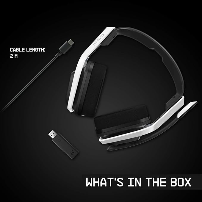 ASTRO Gaming A20 Wireless Headset Gen 2 - Compatible with PlayStation 4 & 5 / PC/Mac - White/Blue