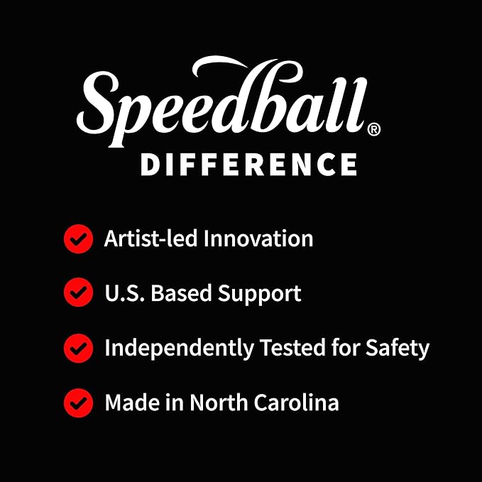 Speedball Fabric Block Printing Ink, 2.5-Ounce, Violet - Print on Textiles & Paper - Made in USA
