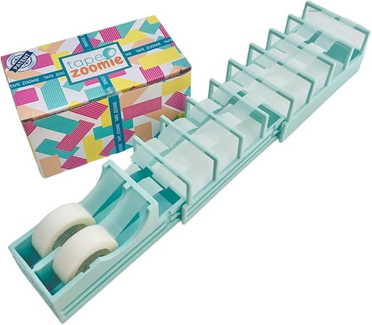| Original Viral Desktop Tape Dispenser for Gift Wrapping & Crafts | Prepares 18 Tape Strips Fast | Blade-Free, Compact, Heavy-Duty | Fits Standard, Washi & Double-Sided Tape