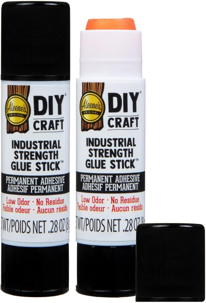 Aleene's DIY Craft Industrial-Strength Glue Sticks, Permanent Bond for Easy Repair, 2 Pack