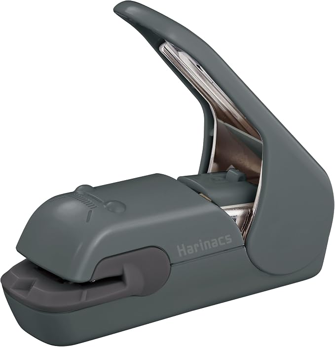 Kokuyo Stapleless Stapler, Harinacs Desktop & Handheld Staple-Free, Up to 5 Sheets No Staple Binding, Portable Compact Holeless Stapler, Sepia Black, Japan Import (SLN-MPH105SD)