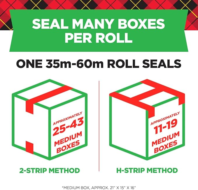 Scotch Tough Grip Moving Packing Tape, Clear, Moving Tape That Secures Boxes up to 80 Pounds, 1.88 in. x 38.2 yd., 3 Tape Rolls