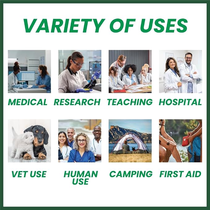 AHS Sterile Skin Stapler, 35 Wide Preloaded Staples, Vet and Medical First Aid Use, for External Use