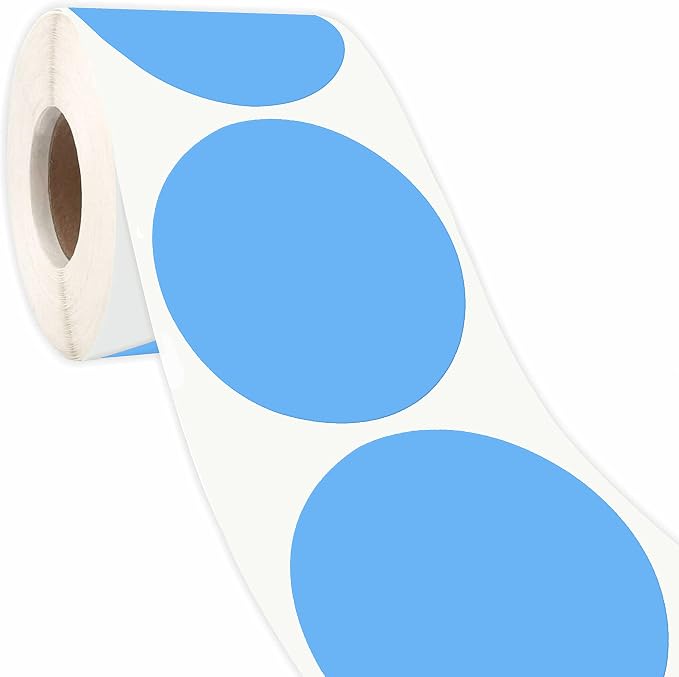 PARLAIM 2” Color Coding Labels Circle Dot Stickers,500 per Roll Round Permanent Adhesive Color Coding Dot Stickers for Inventory Office Home
