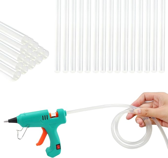 Mini Hot Glue Sticks – Long 3FT, 0.27" Diameter – All Temperature Compatible for Mini Glue Guns Widely Used in for DIY Crafts, Home Repairs, Fabric, Wood, Plastic (15)