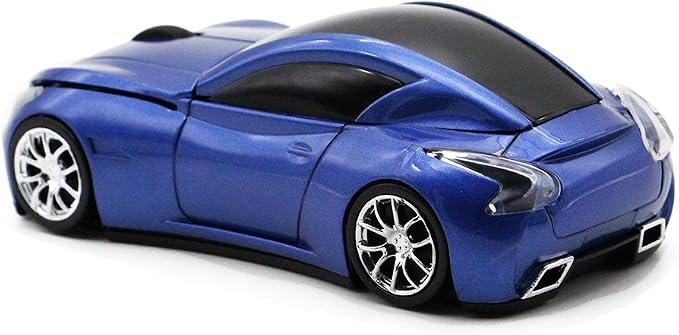 MGbeauty Sports Car Mouse Wireless Mouse Computer Mice Laptop Optical Gaming Mouse for PC MAC(Blue)