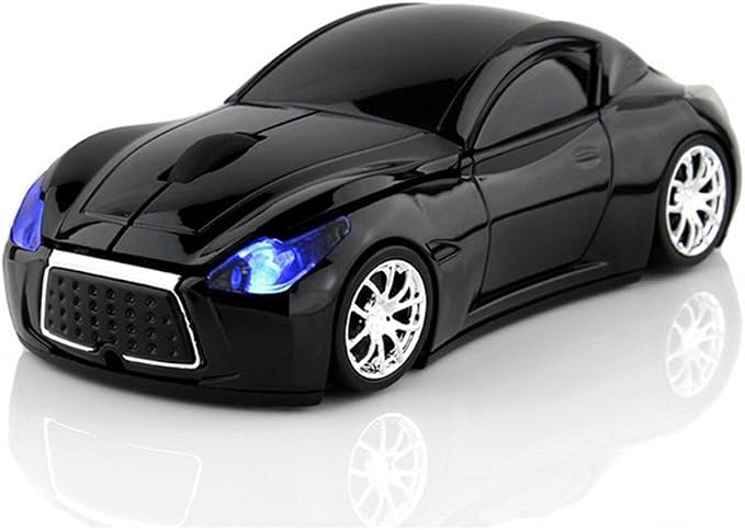 MGbeauty Wireless Car Mouse with USB Receiver Computer Gaming Mouse for Laptop Windows Mac Black