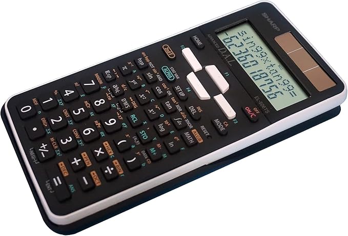 Sharp EL-506TSBBW Engineering/Scientific Calculator, Black