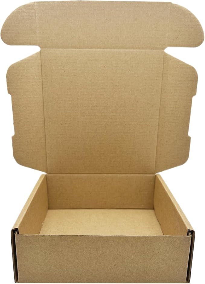 6 x 6 x 2 Inches Small Shipping Boxes 50 Pack Corrugated Cardboard Packaging Business Moving Mailing Box