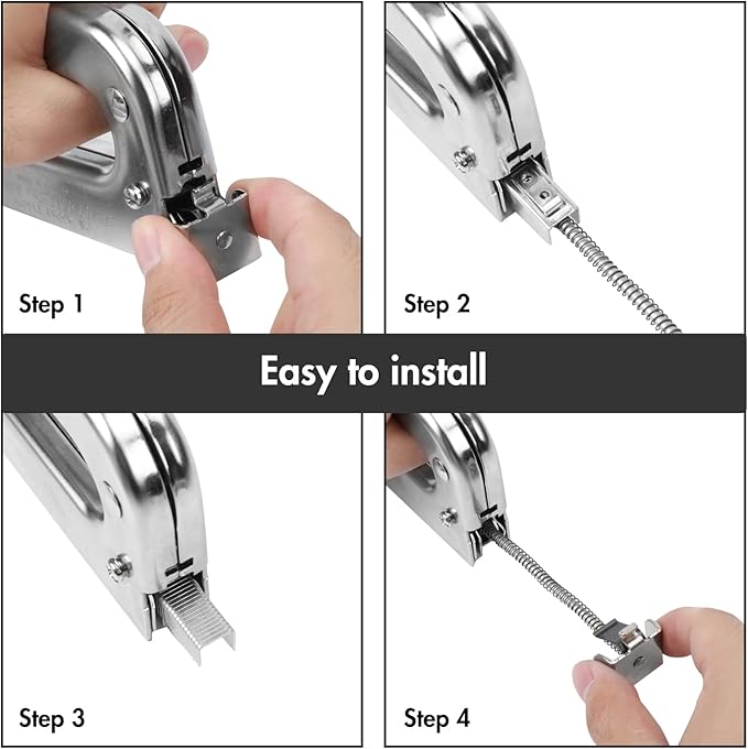 Arrow T50 Heavy Duty Staple Gun Kit with 3750 Pieces T50 Staples | All Chrome Steel Stapler with 3750 Pieces T50 1/4", 3/8", 1/2" Staples, for Upholstery Professional Projects