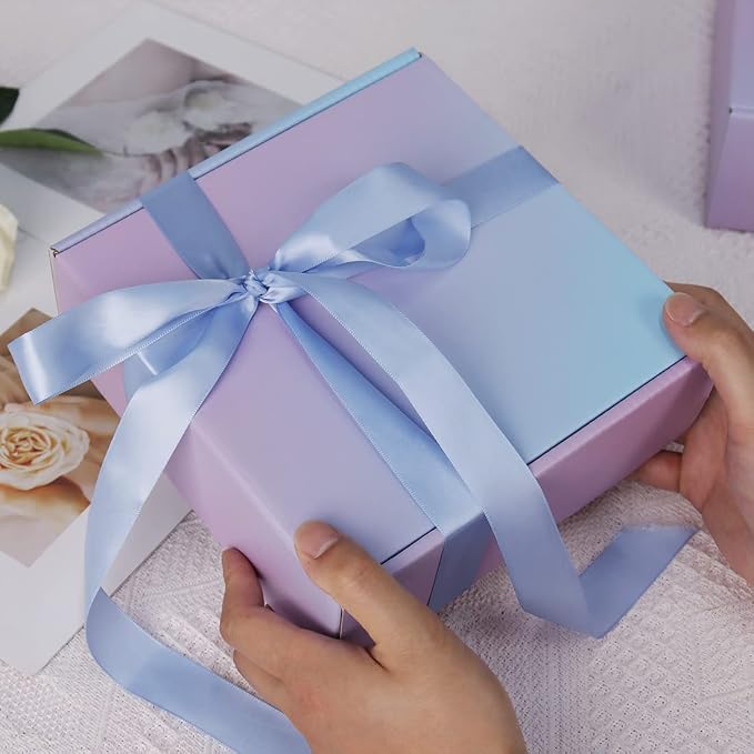 8"x8"x3" Shipping Boxes, 30 Pack Purple Cardboard Mailer Boxes for Small Business