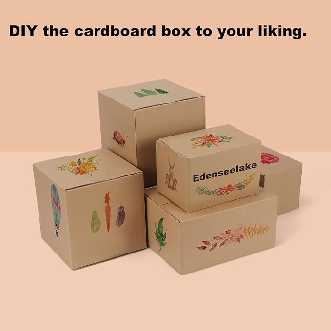 EdenseeLake 40 Pack 10x4x4 inches Shipping Boxes Corrugated Cardboard Boxes for Packing, Mailng, Moving, Brown