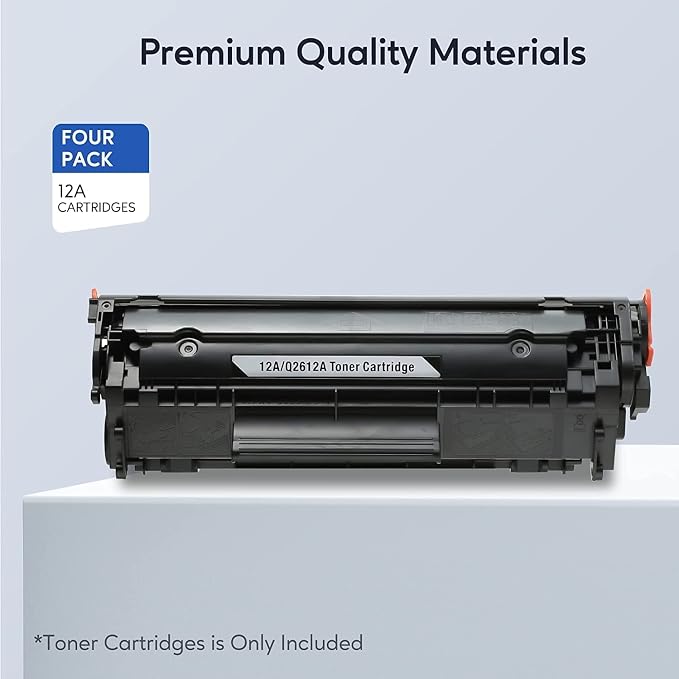 12A Toner Cartridge Replacement for HP 12A Q2612A Work with HP LaserJet 1020 1022 1012 1010 1015 1018 1022n 1022NW 3015 3030 3020 3050 3052 3055 M1005 M1319 M1319F Printer（2-Pack，Black）