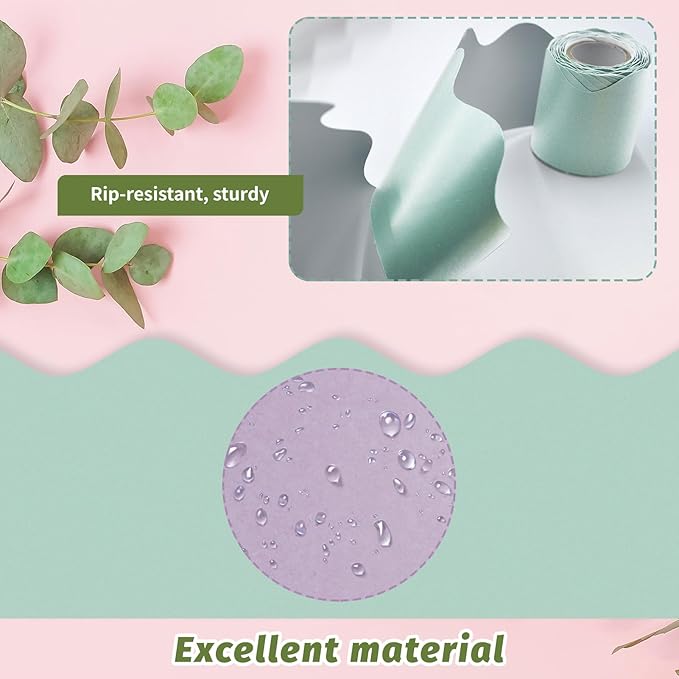 8 Rolls 262.4 Ft Bulletin Board Borders - Pastel Scalloped Borders Bulletin for Classroom, School & Office Decor - Pastel Classroom Borders for Bulletin Board