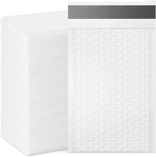 Bubble Mailers, 4x7 Inch Padded Bubble Mailers Pack of 100 Bubble Envelopes Opaque Self Seal Adhesive Waterproof Bags for Shipping and Packaging (White, 4x7-100Pc)