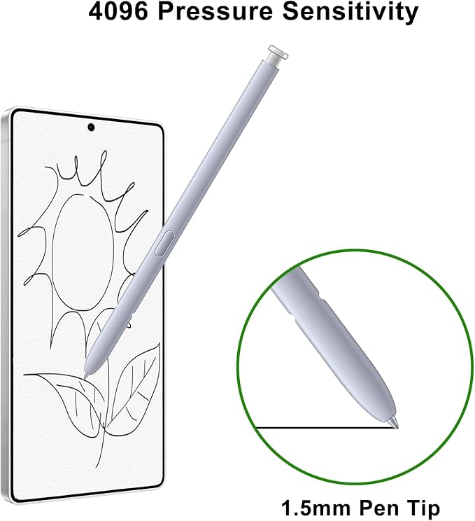 Galaxy S25 Ultra S Pen Replacement for Samsung Galaxy S25 Ultra Stylus Pen,S25 Ultra Pen Replacement for Samsung Galaxy S25 Ultra 5G 6.9 in All Versions S Pen,EJ-PS938BBEGUJ(Light Silver)