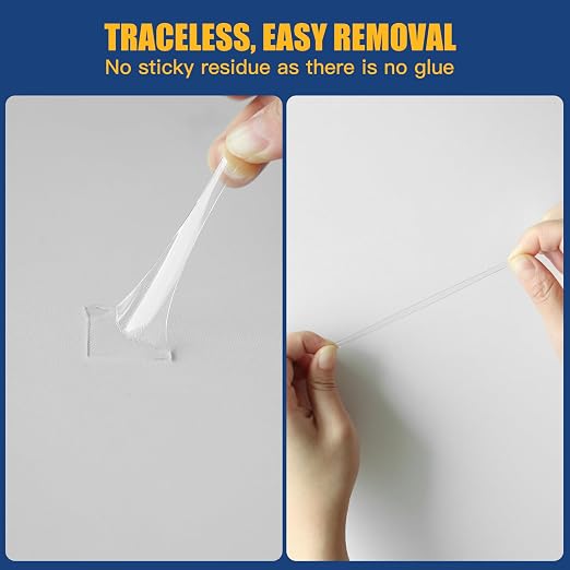 0.99'' Double Sided Sticky Tack, 225pcs Removable Mounting Putty, No Trace Adhesive Putty, Tack Putty for Wall Hanging, Crafts, Posters, Picture Classroom Decoration Museum
