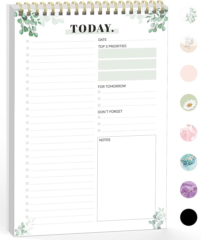 Forvencer To Do List Notepad with 52 Sheets (6.5 x9.8),To Do List Notebook | Notebook for Work, Undated Daily Planner Organizer for Tasks Checklist & Goal Planning, To Do List Perfect for Office, School