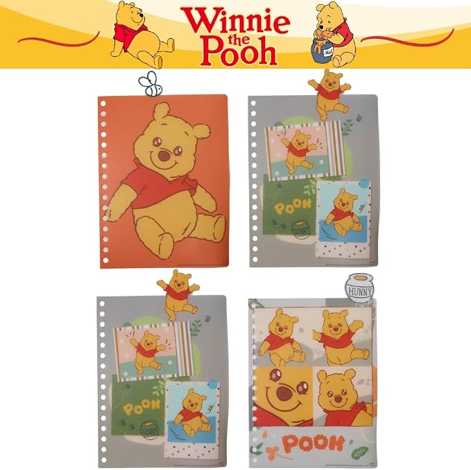 Winnie the Pooh Tab Journal Notebook, Spiral Bound, 96 Lined Pages, 8 x 7 inches