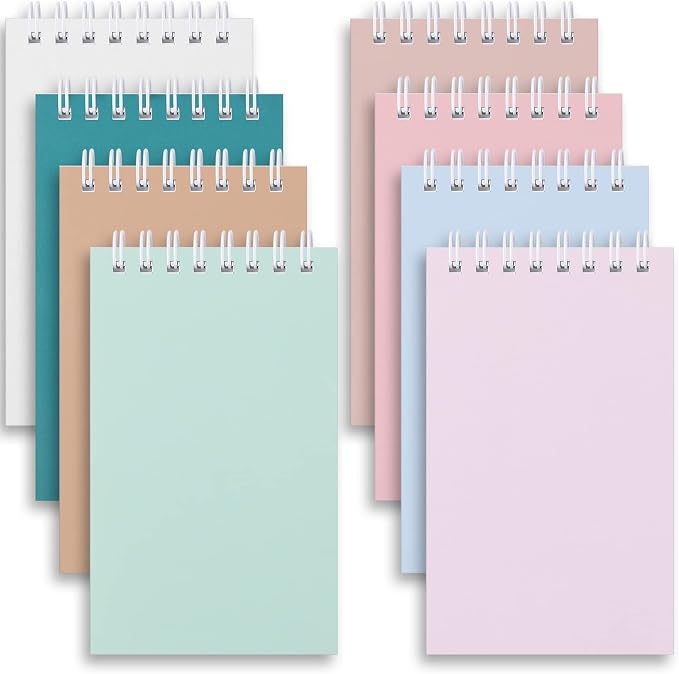 Ddaowanx Small Notebooks,Cute 3x5 Pocket Spiral Notepads With Lined Pages | 8 Pcs Mini Notebook for Work,Nursing School Essentials,School&Office Supplies,Nurse Gifts