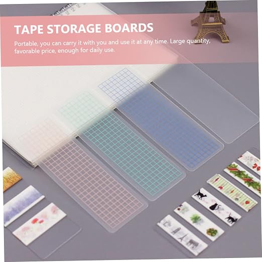 50Pcs Washi Tape Organizer Washi Cards Storage Bookmark Separate Office School Supplies Lightweight Ideal for Office and School Accessory