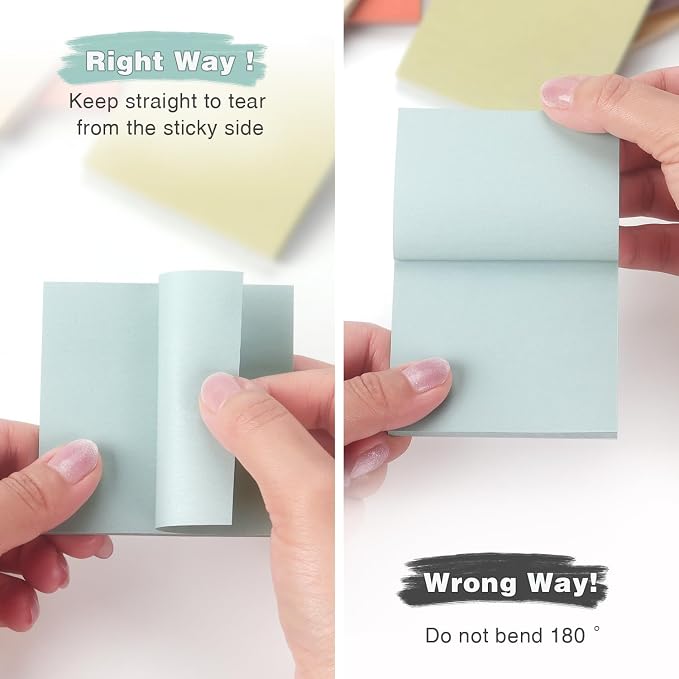 OSBOO Sticky Notes 3x3 Inch 12 Pack Vintage Colors, 50 Sheets/Pad | Morandi Colors Self-Stick Notes Pads Bluk, 600 Sheets Total, Perfect for Daily Reminders, Study Notes, and Office Memos
