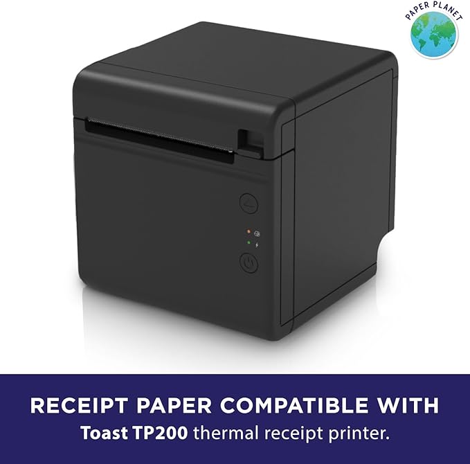 Thermal Receipt Paper for Toast TP200 Printer by Paper Planet | 80 Rolls