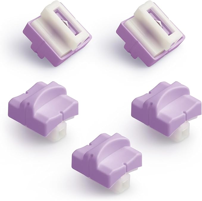 Firbon 5 Piece Purple Refill Blades for Paper Cutter, Spring-Loaded Safeguard Design Replacement Blade for Paper Trimmers
