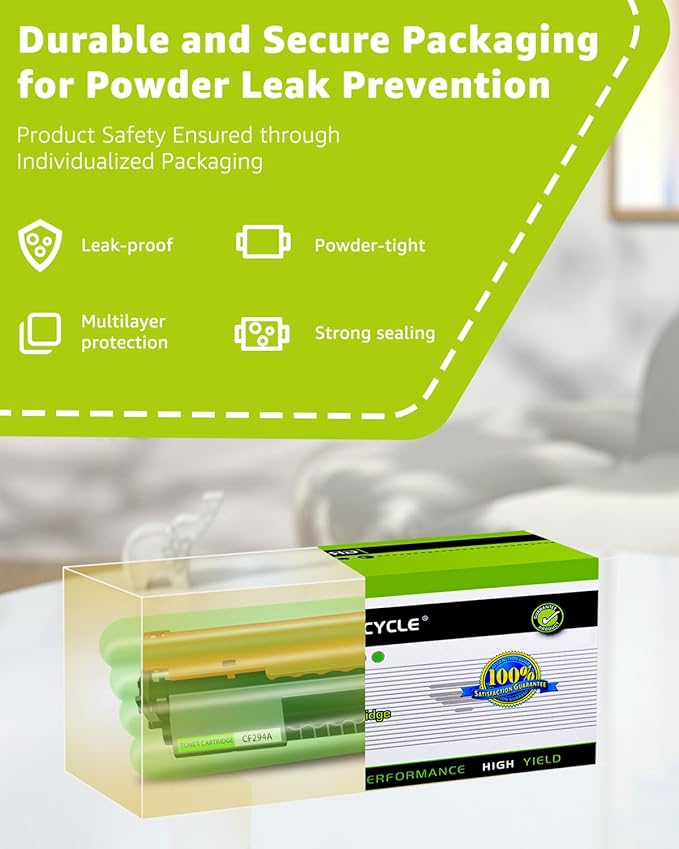 greencycle CF294A Compatible Toner Cartridge Replacement for HP CF294A 94A Toner Cartridge use for Laser Jet Pro M118dw M148dw M148fdw M149fdw Printer(1 Pack,Black)