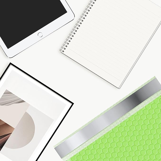 Bubble Mailers A4 Paper Size, 12x10 Padded Envelopes for Shipping, 25 Pack Mailing Packages with Self Seal Adhesive, Waterproof Bubble Envelopes (Light Green)