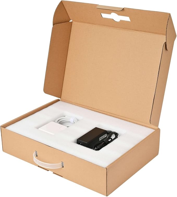 Laptop Box Secure Mailer Box Great for Laptop Shipping | Laptop shipping Box with Foam Protection and Carrying Handle Great for laptop Computer Shipping, Fits Laptop Up to 17.6 Inch