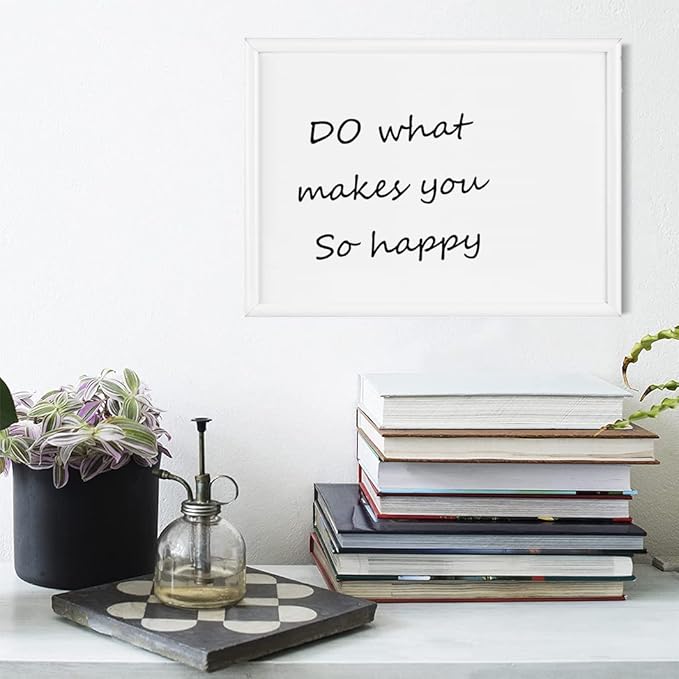 Dry Erase White Board, Magnetic Whiteboard for Wall, Hanging Board for Decoration/Planning/Kitchen Grocery List/Drawing/Memo, for Office/School/Home 11.8"x 15.7"