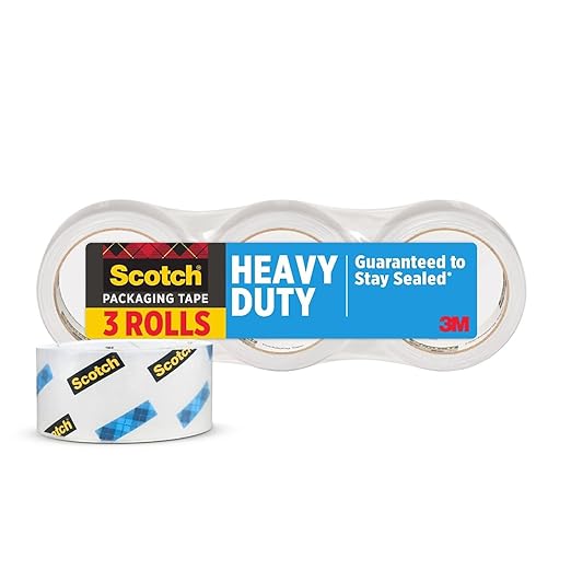 Scotch(R) 3850 Heavy-Duty Shipping Tape, 1 7/8In. X 43 7/10 Yd., Pack of 3