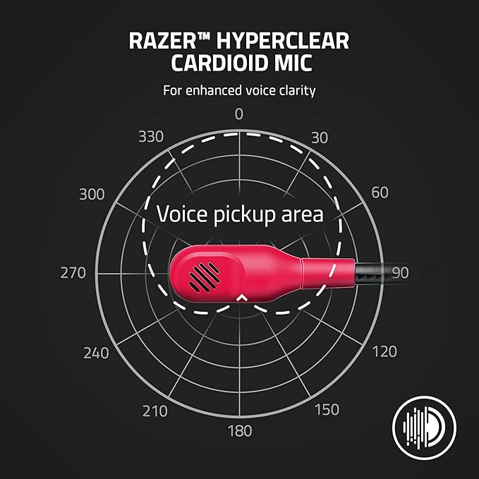 Razer Kaira X Wired Headset for Xbox Series X|S, Xbox One, PC, Mac & Mobile Devices: Triforce 50mm Drivers - HyperClear Cardioid Mic - Memory Foam Ear Cushions - On-Headset Controls - Pulse Red