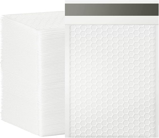 Bubble Mailers, 6x9 Inch Padded Bubble Mailers Pack of 100 Bubble Envelopes Opaque Self Seal Adhesive Waterproof Bags for Shipping and Packaging (White, 6x9-100Pc)