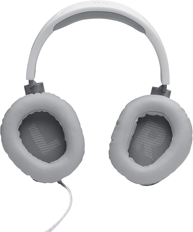 JBL Quantum 100 - Wired Over-Ear Gaming Headphones - White, Large