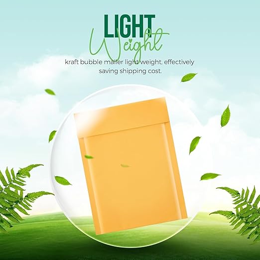 Fuxury Kraft Bubble Mailer 6x10 Inch 1200 Pack Usable Size 6x9" Strong Adhesion Padded Envelopes,Self Seal Bubble Envelopes, Waterproof Cushioned Padded Mailers for Small Business,Bulk #0 Yellow