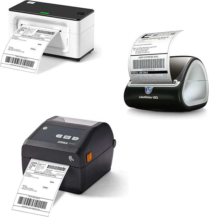 1320 Shipping Labels 4"x6" Compatible with Dymo LabelWriter 4XL 1744907, 1755120, Thermal Postage Labels for All Thermal Label Printers, Permanent Adhesive, BPA Free, 220 Labels/Roll (6 Rolls)