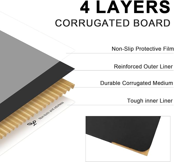 6x4x4 Small Shipping Boxes, 30 Pack Black Cardboard Mailer Box, Gift Boxes for Packaging Small Business