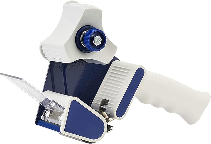 Amazon Basics Packaging Tape Dispenser Gun, Easy-to-Use, Side Load Design, Well Built, 3-Inch Inner Paper Core, for 1.88-Inch Wide Packing Tape