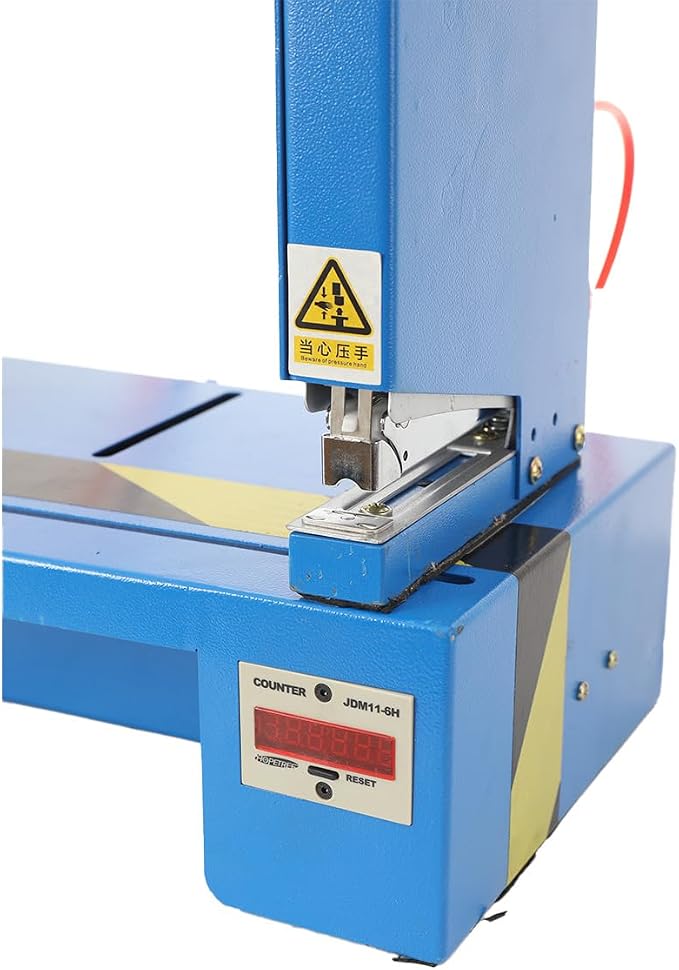 Heavy Duty Smart Dual Head Binder for Office, Electric Smart Stapler Multi-Function Induction Two Head Automatic Pneumatic Binding Machine with Adjustable Spacing 2.5-30cm for Packaging, Print