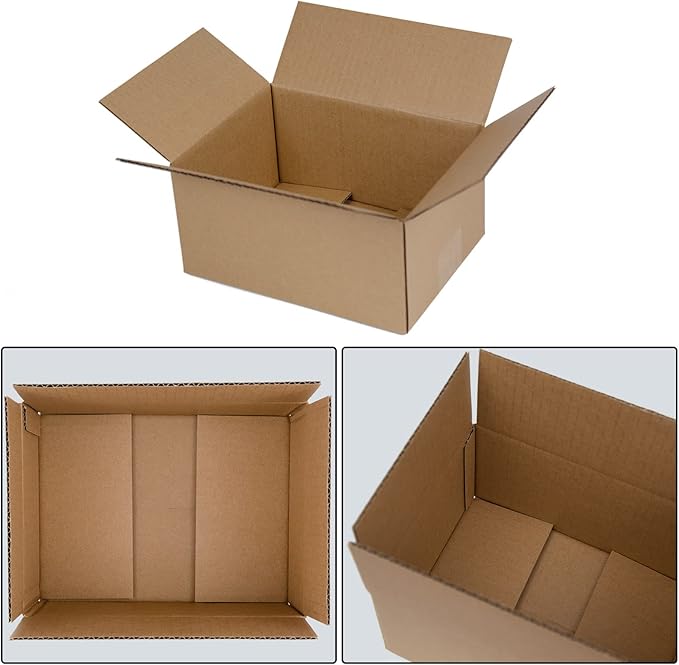 Shipping Boxes 8x6x4 Inches Small Corrugated Cardboard Boxes, 25 Pack