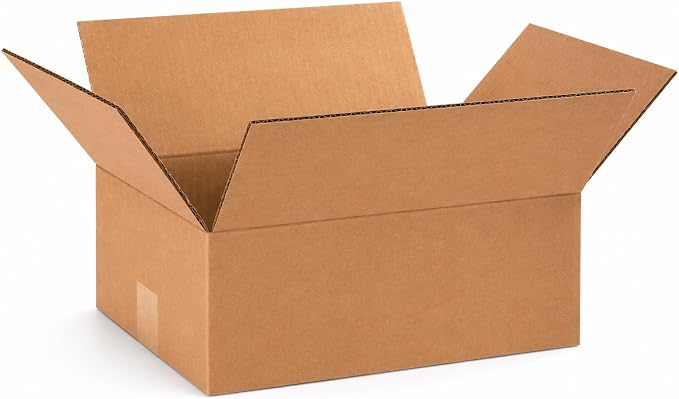 BOX USA Shipping Boxes Medium 12"L x 9"W x 4"H 25-Pack - Corrugated Cardboard Box for Moving, Mailing, Packing, Packaging and Storage