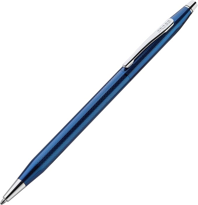 Cross Classic Century Cobalt Blue Diamond Ballpoint Pen, Black Ink | Refillable Ballpoint Pen for Effortless Writing, Durable Construction, Premier Distinctive Look, Gift-Ready, Medium Point