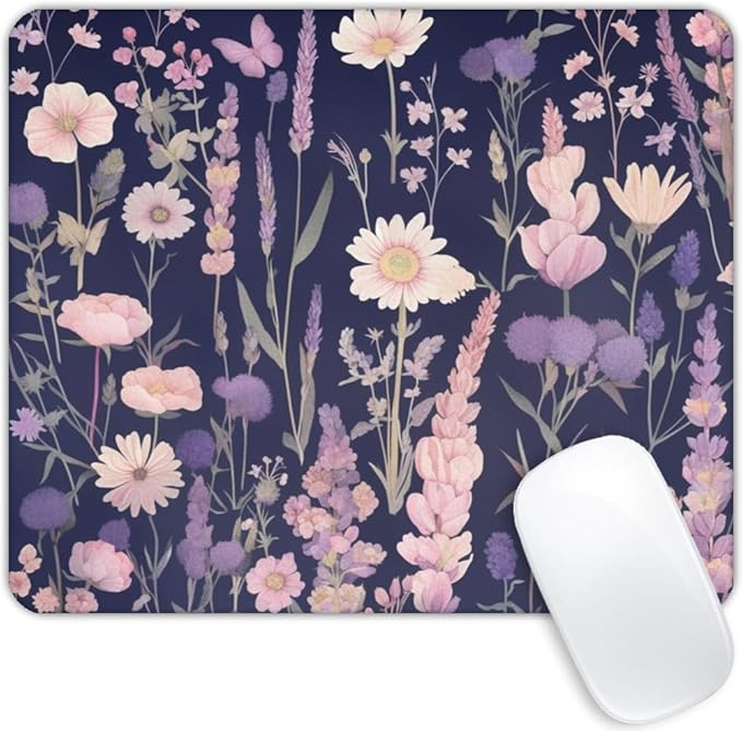 Cherry Blossoms Purple Mouse pad Customized Mousepad Non-Slip Rubber Base Mouse Pads for Computers Laptop Office Desk Accessories Mouse pad